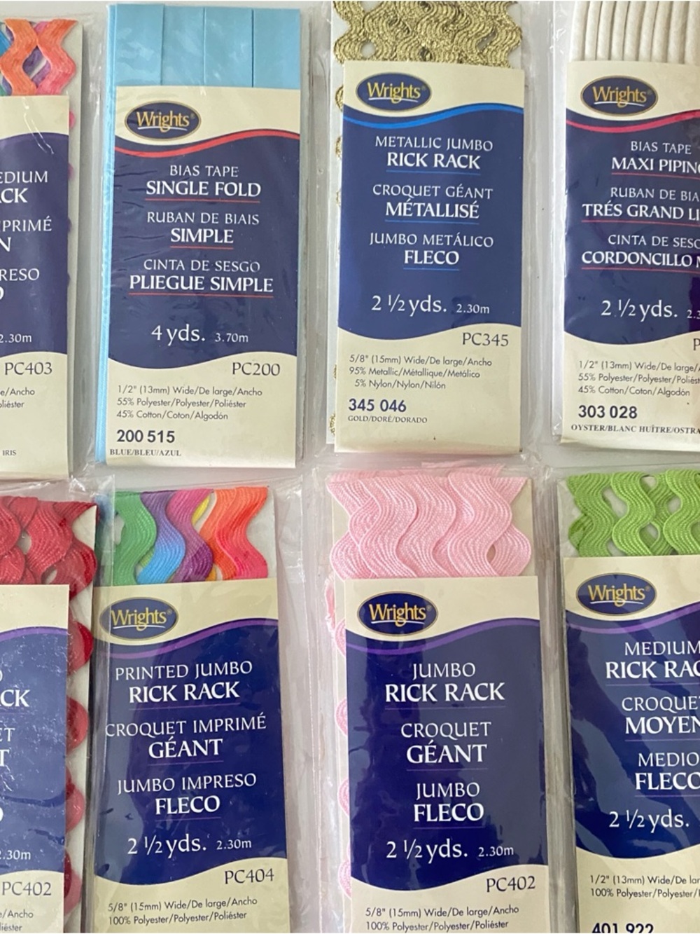 Lot of 22 New - Sewing Notions - Rick Rack, Quilt Binding, Trim, Bias Tape - Picture 5 of 6